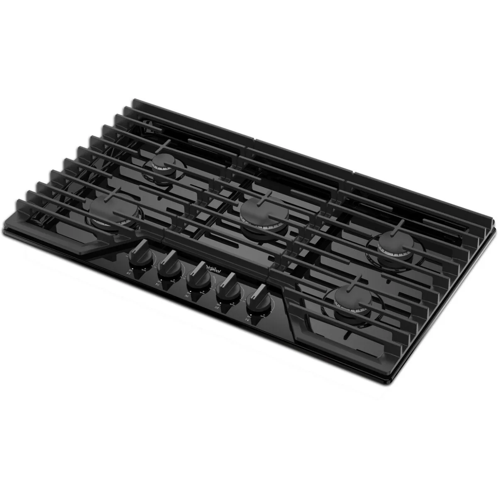 Tope a Gas Negro 5 Quemadores 36" Whirpool