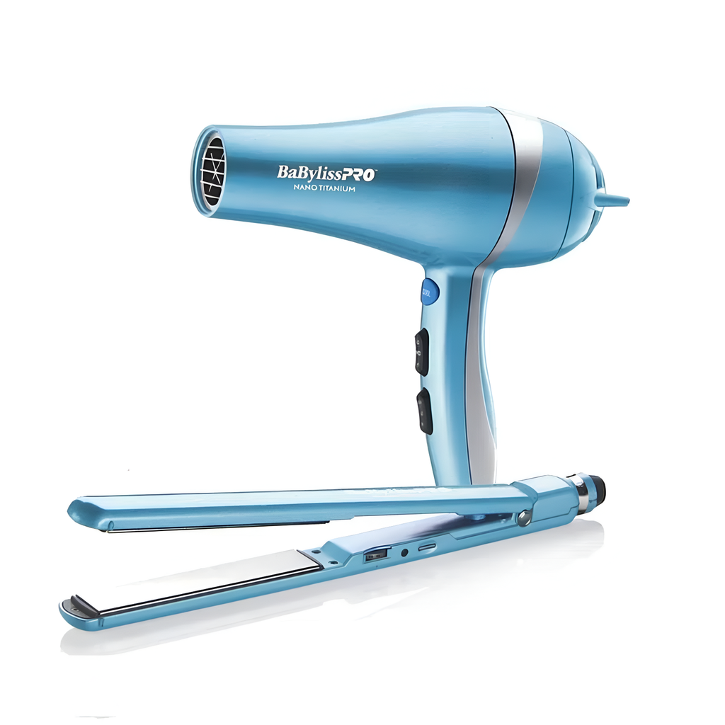 Nano Titanium Combo de plancha de 1 ½" y secadora de cabello 2000 watts