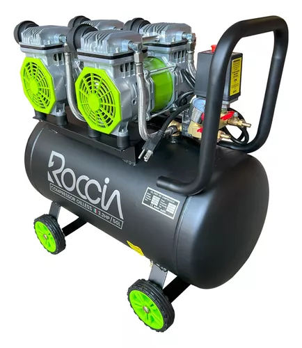 [H087] Compresor De Aire 50 Litros 3.2hp Libre De Aceite Roccia Semi silencioso