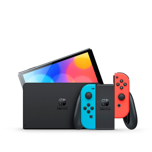 [CON001-00042] Nintendo Switch Oled Neon Red & Neon Blue
